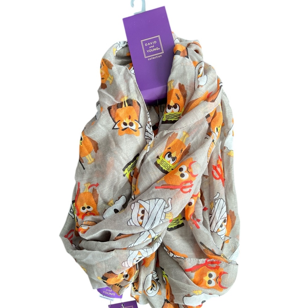 NWT David and Young Halloween Infinity Scarf